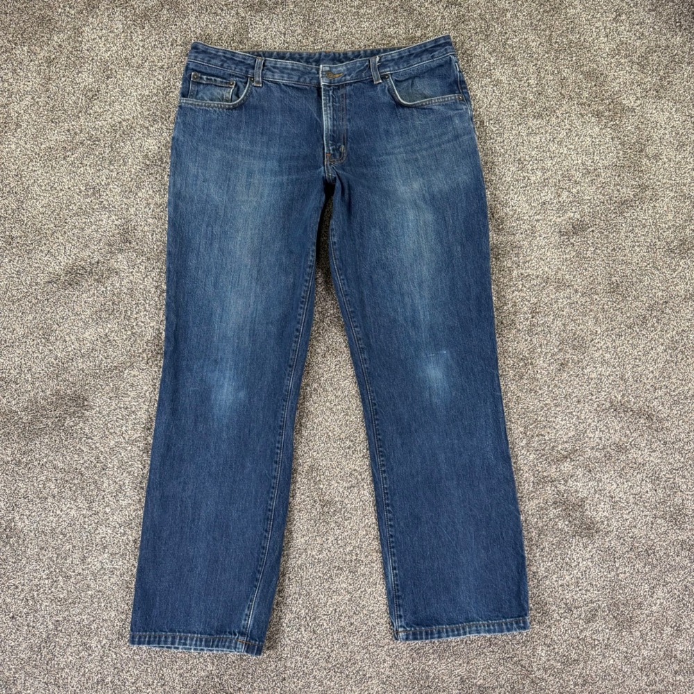 Patagonia Mens 40 Organic Cotton Straight Leg Jeans Blue Denim Casual 56755